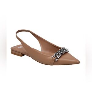 NEW BP Camille Pointed Toe SlingBack flat in Tan Mocha size 7